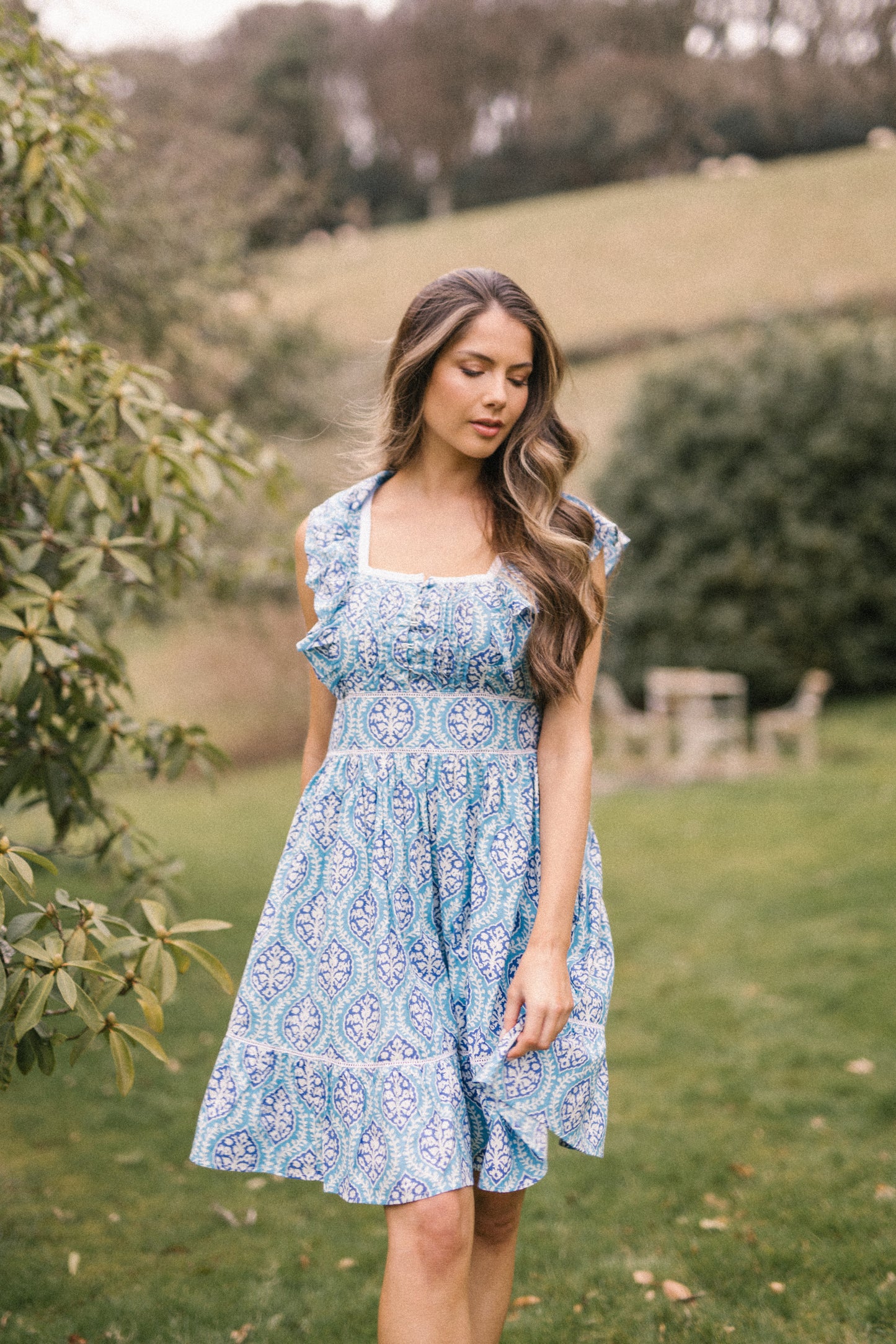 Phoebe Dress -Blue