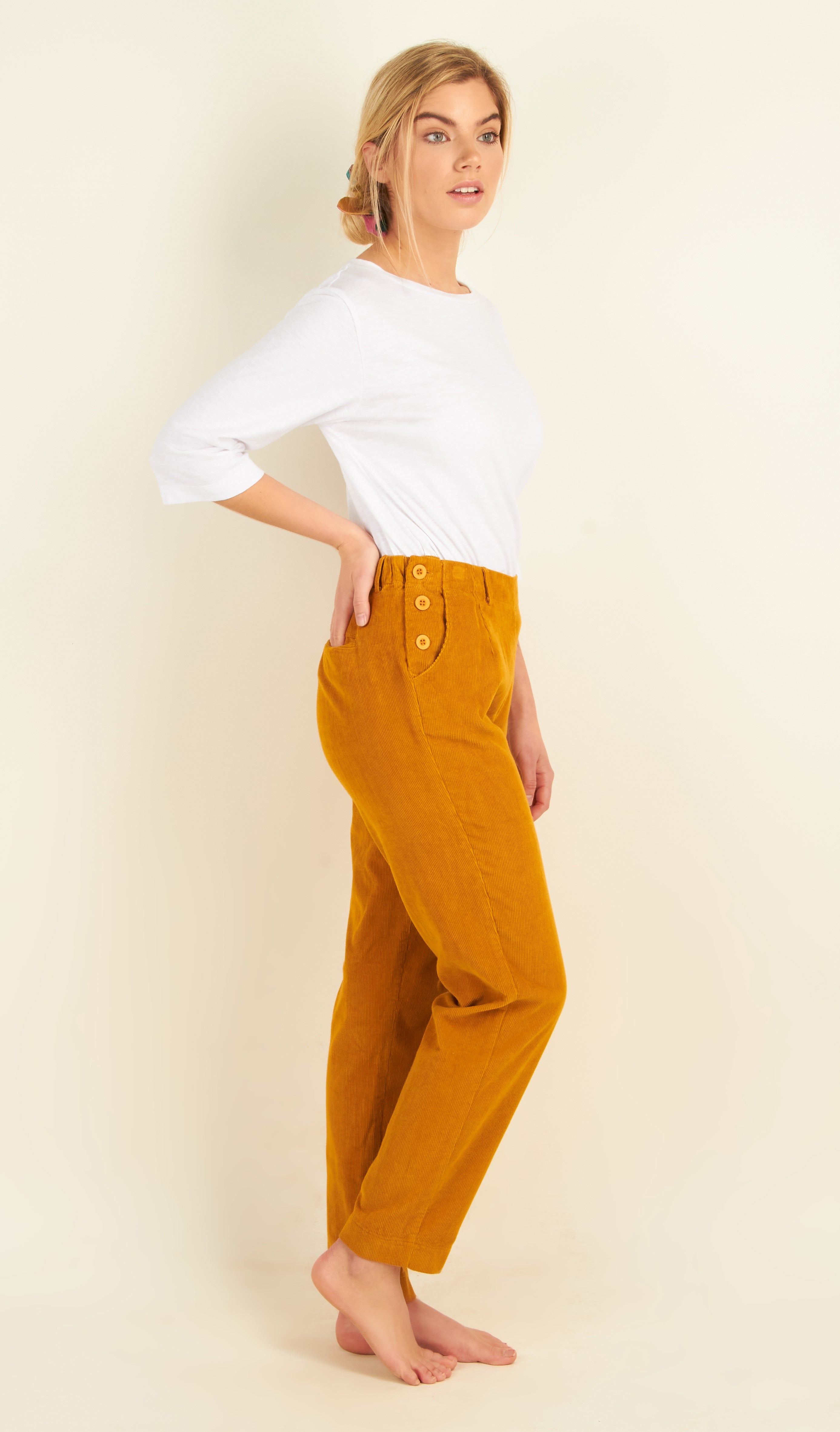 Women's Halleyville Regular Fit Wide Leg Corduroy Pants - Dickies US