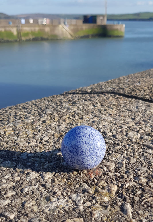 Mottled Blue Ceramic