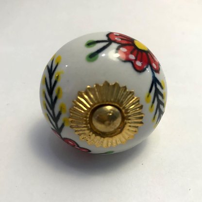 Two flower Ceramic Knob