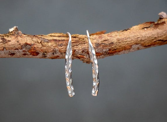 Sterling Silver Hammered Ear Cuffs
