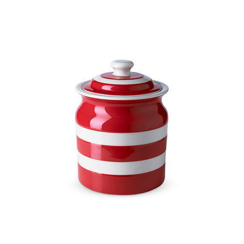 Plain Storage Jar 84cl in Red Stripe