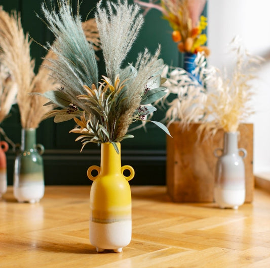 Mojave Glaze Large Yellow Vase