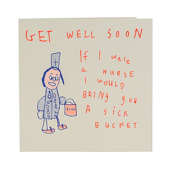 Get Well Soon Sick Bucket Card