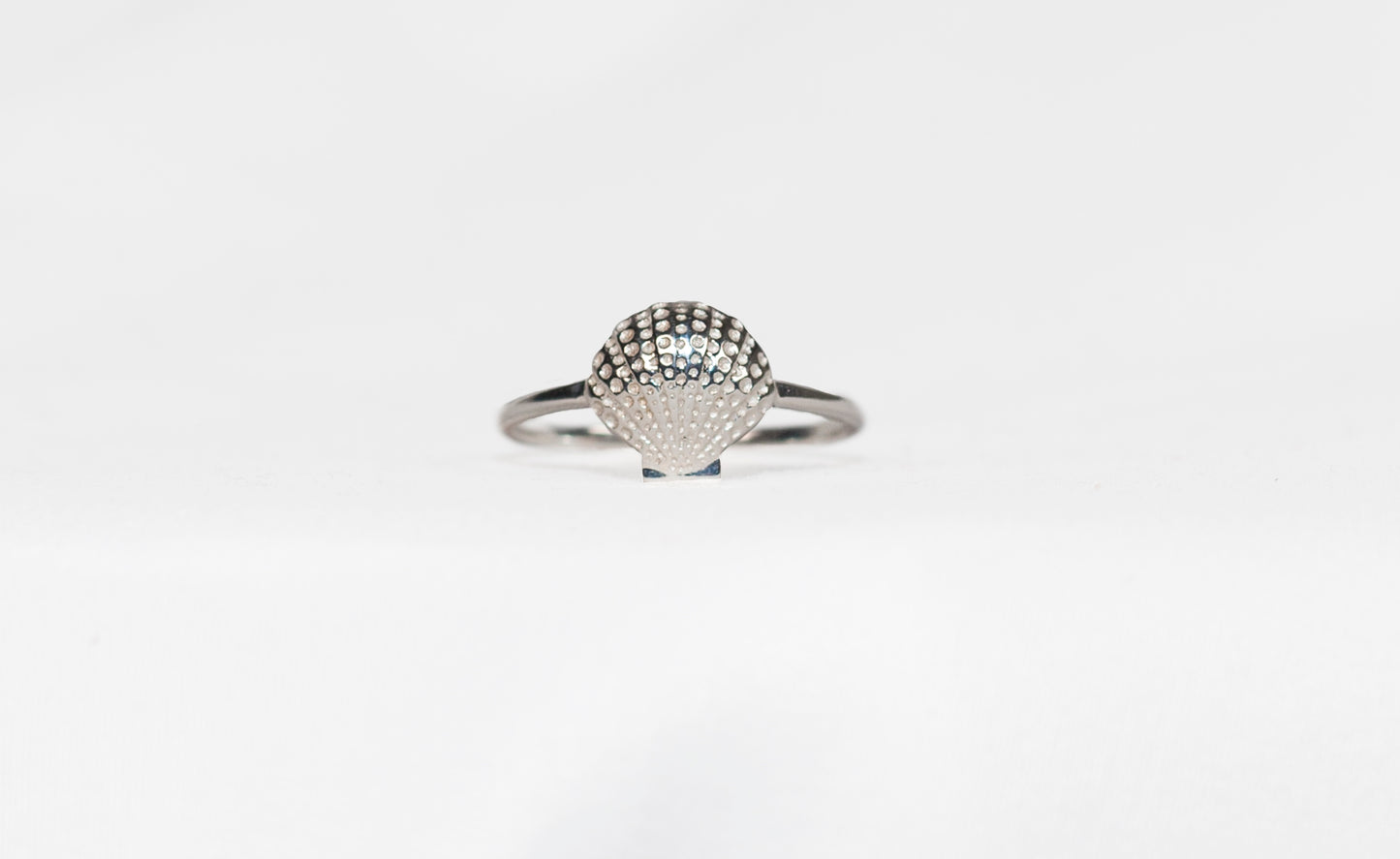 Sterling Silver Oyster Ring