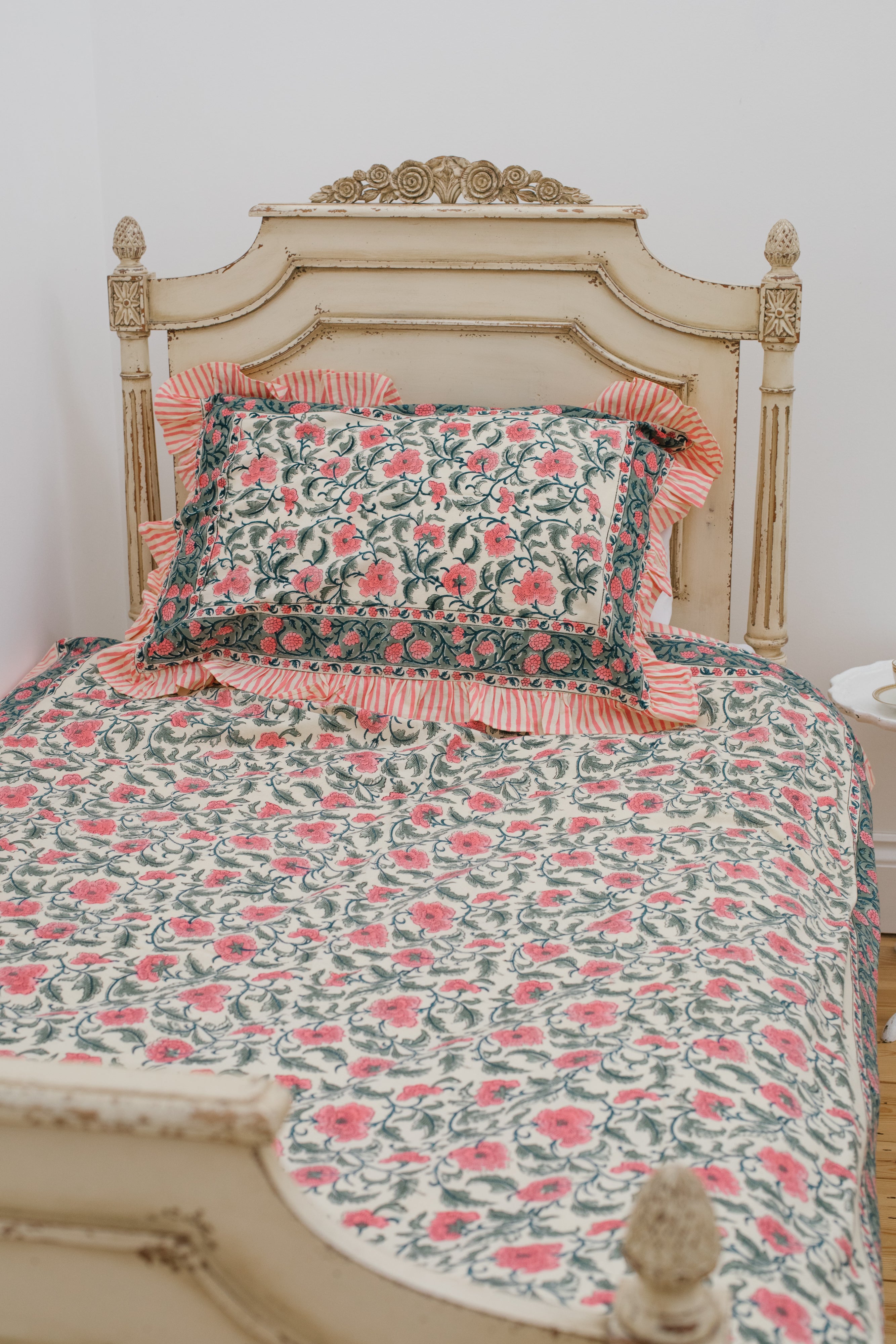 Jasmine Duvet Set in Vintage Pink Single Pink Lemons Boutique