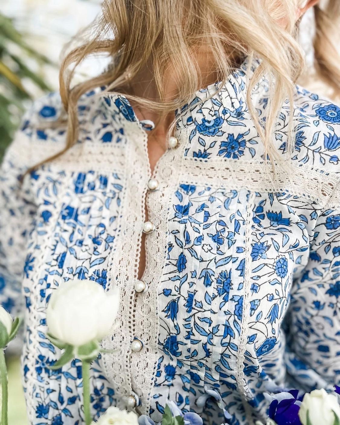 Pearl Blouse in Blue