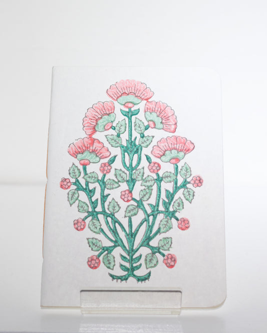 Bunch of Flowers in Pink & Green - Notebook