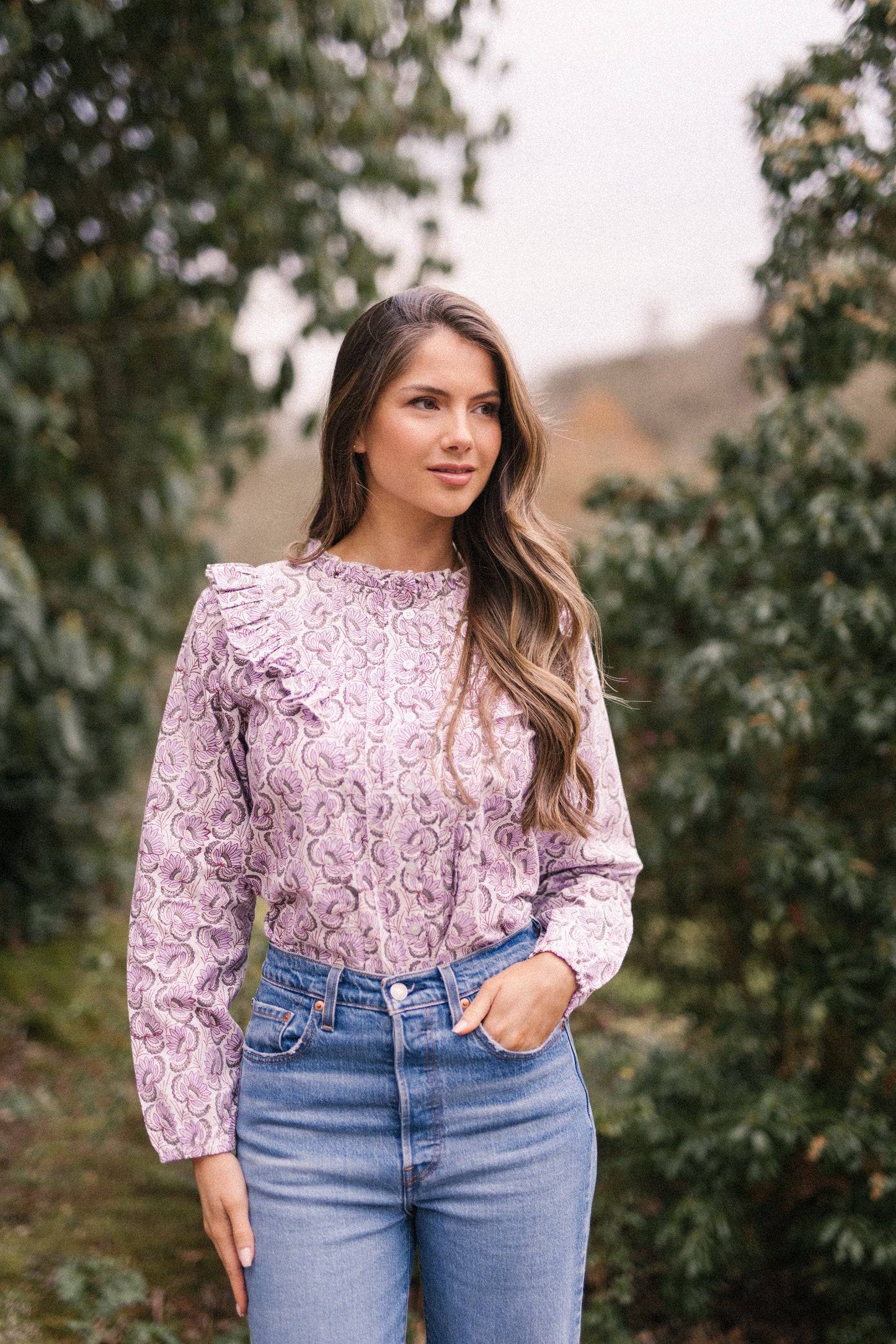 Lolita Lilac Floral Blouse