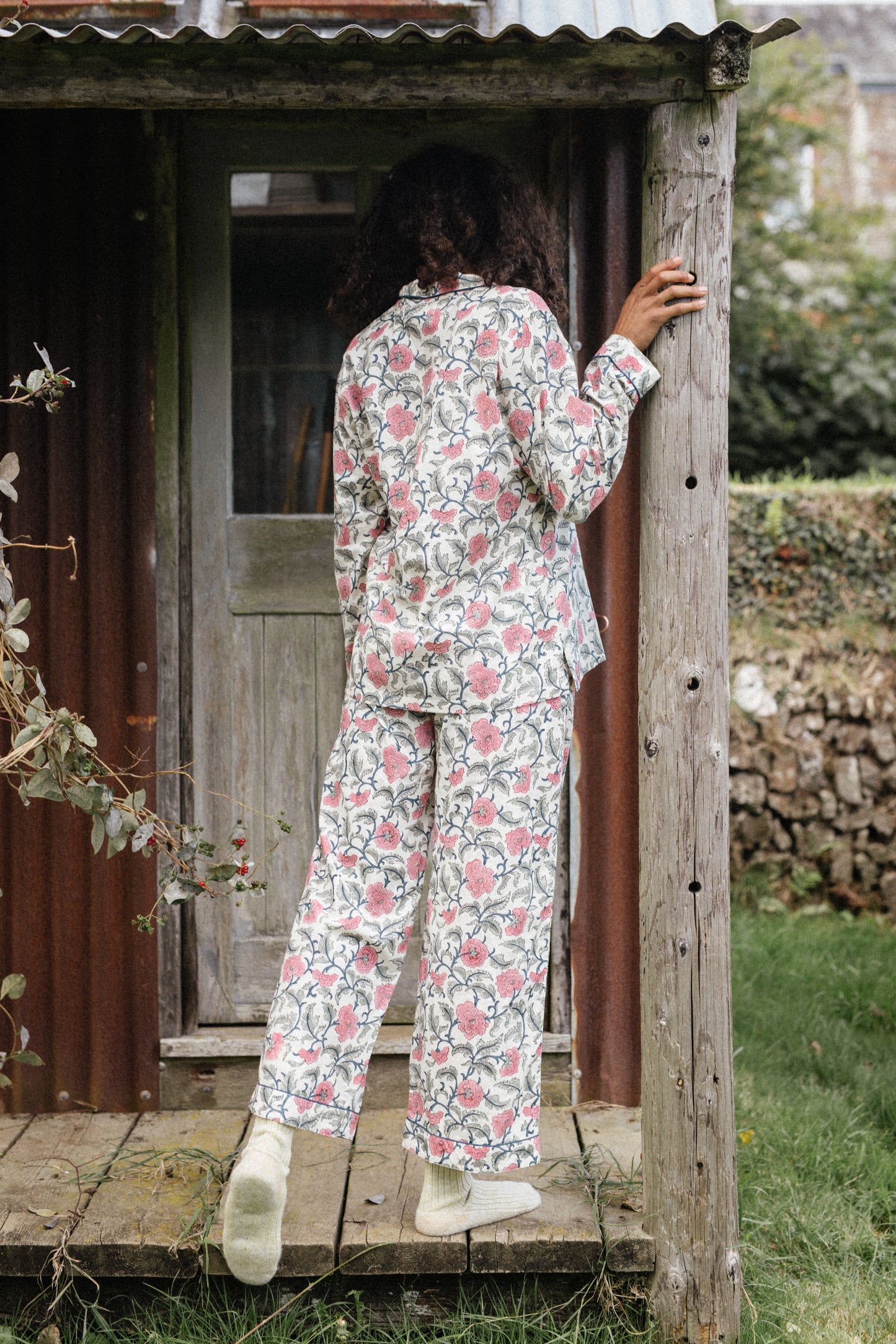 Jasmine PJ Set in Vintage Pink