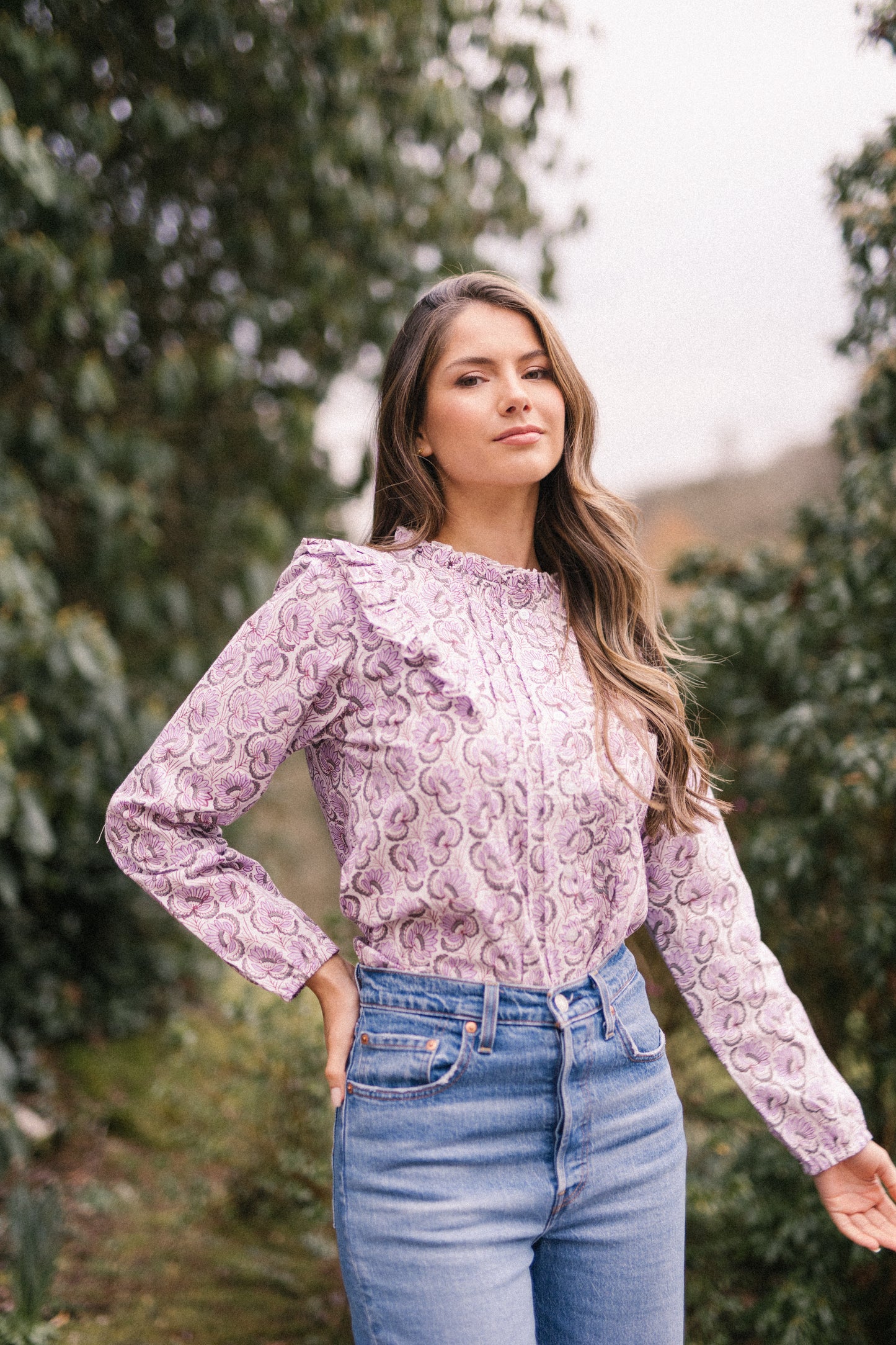 Lolita Lilac Floral Blouse