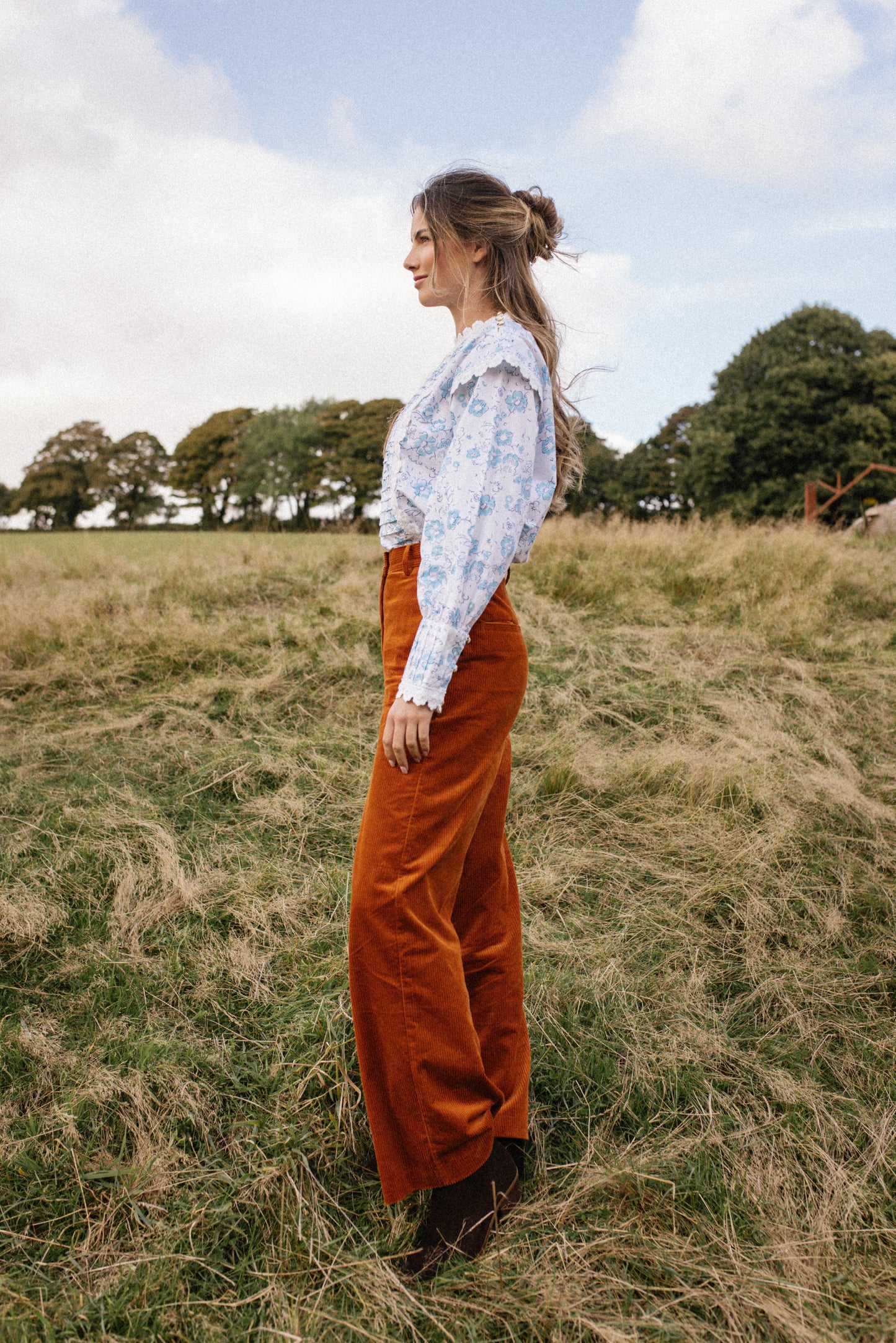 Rubi Blouse in Sky Blue