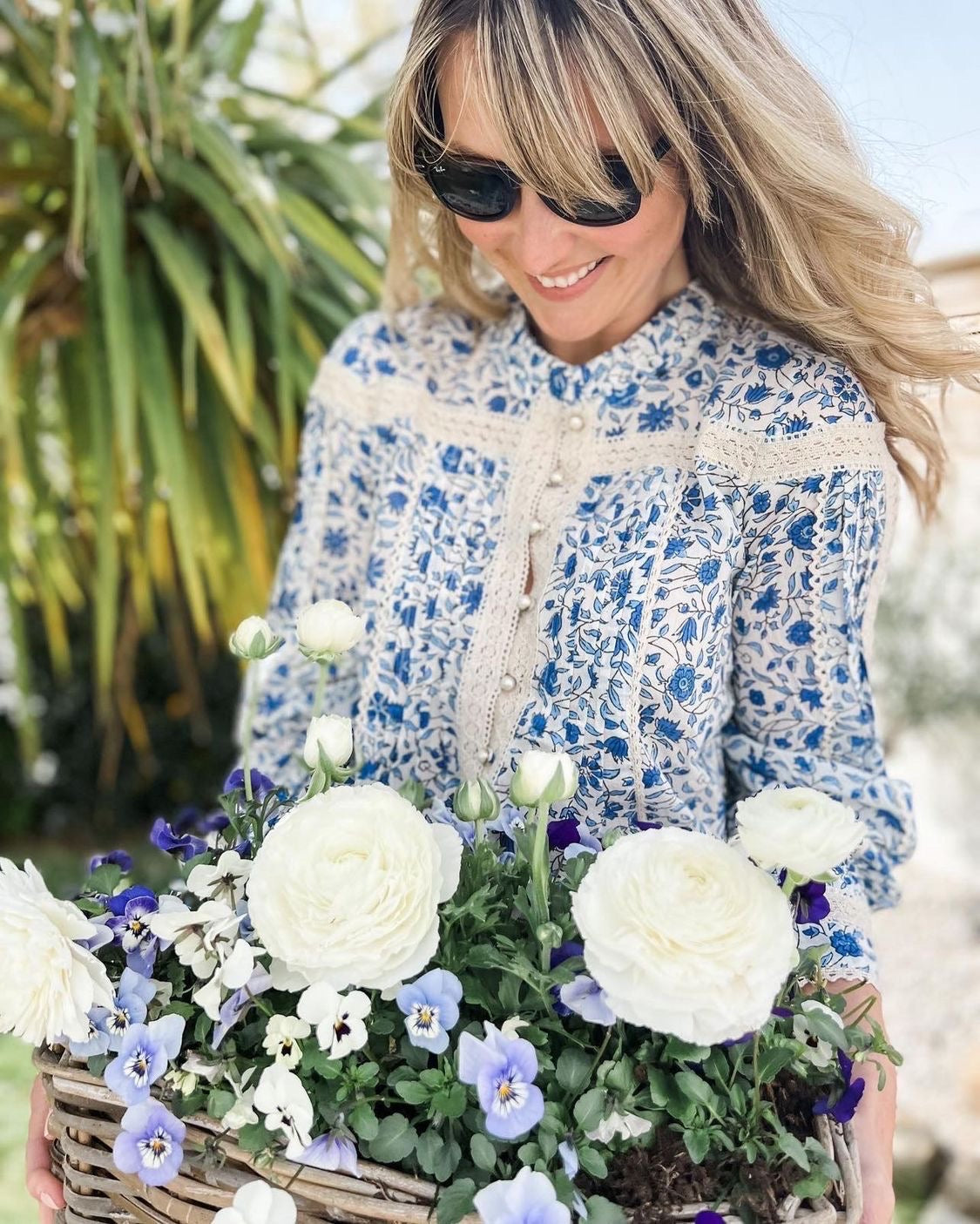 Pearl Blouse in Blue