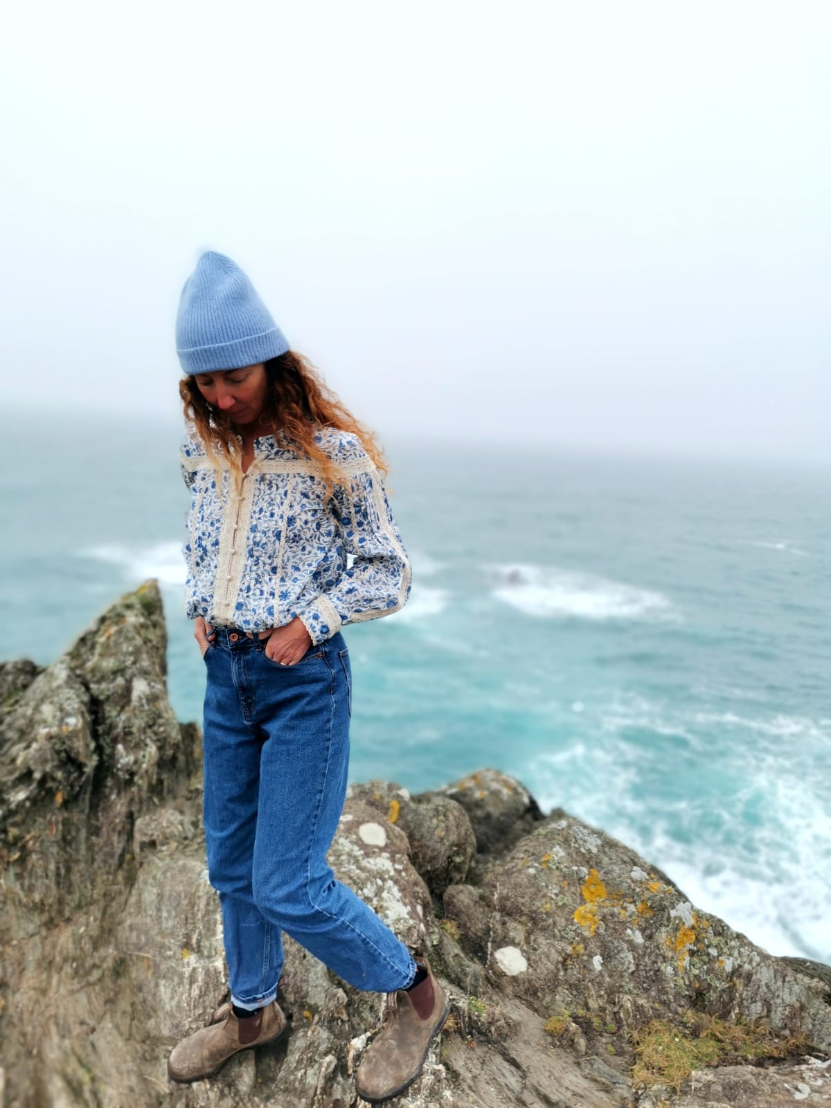 Pearl Blouse in Blue