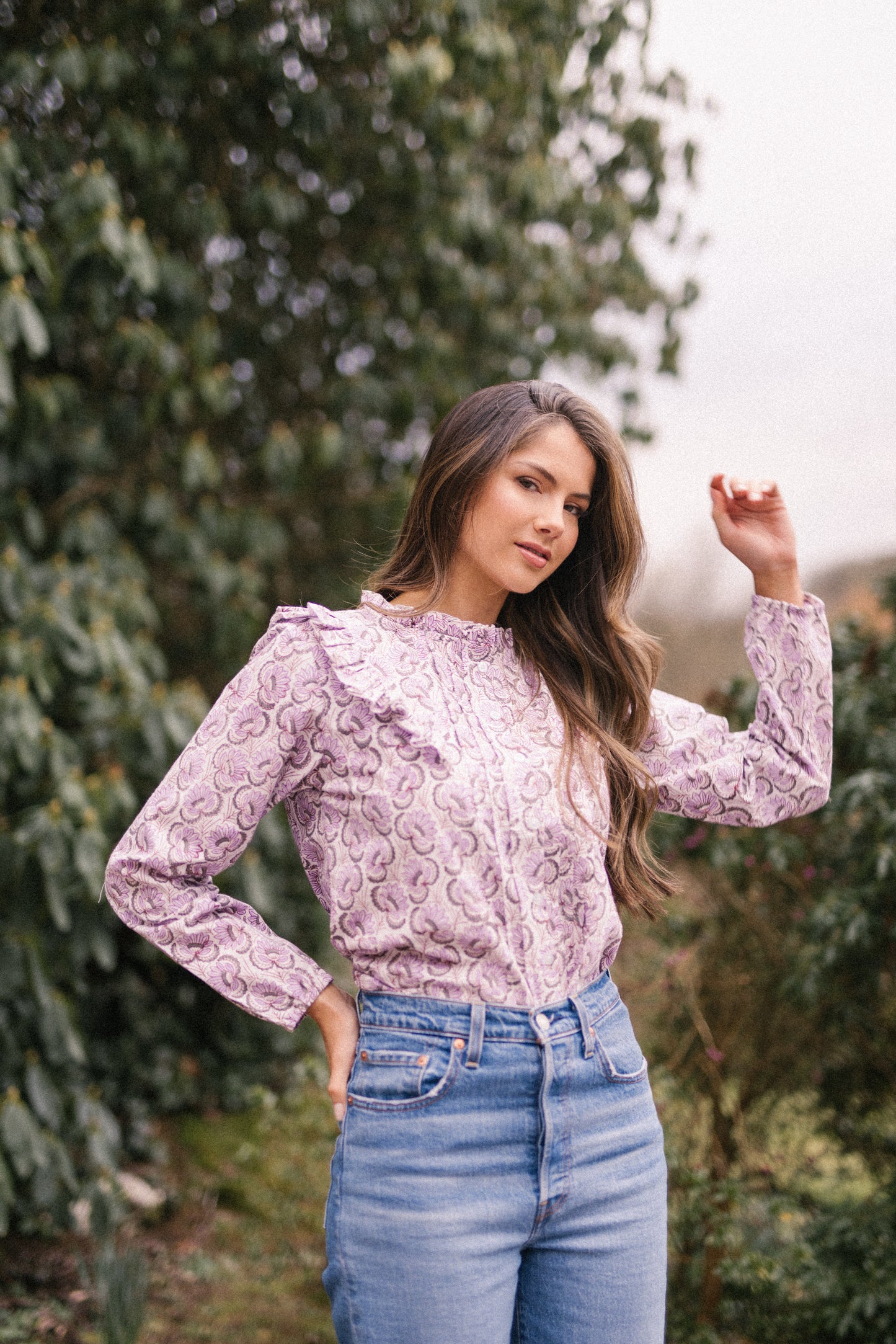 Lolita Lilac Floral Blouse