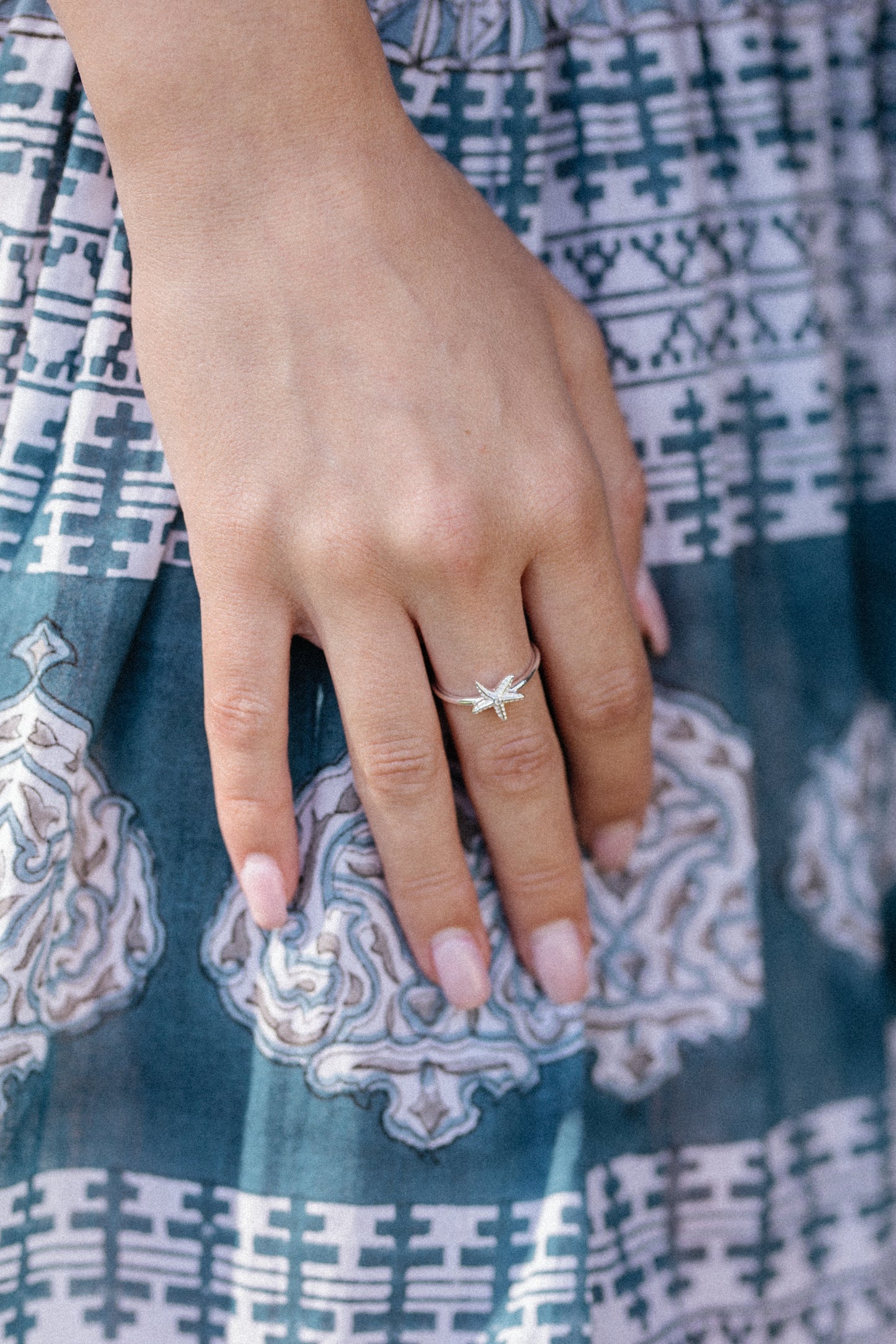 Sterling Silver Starfish Ring