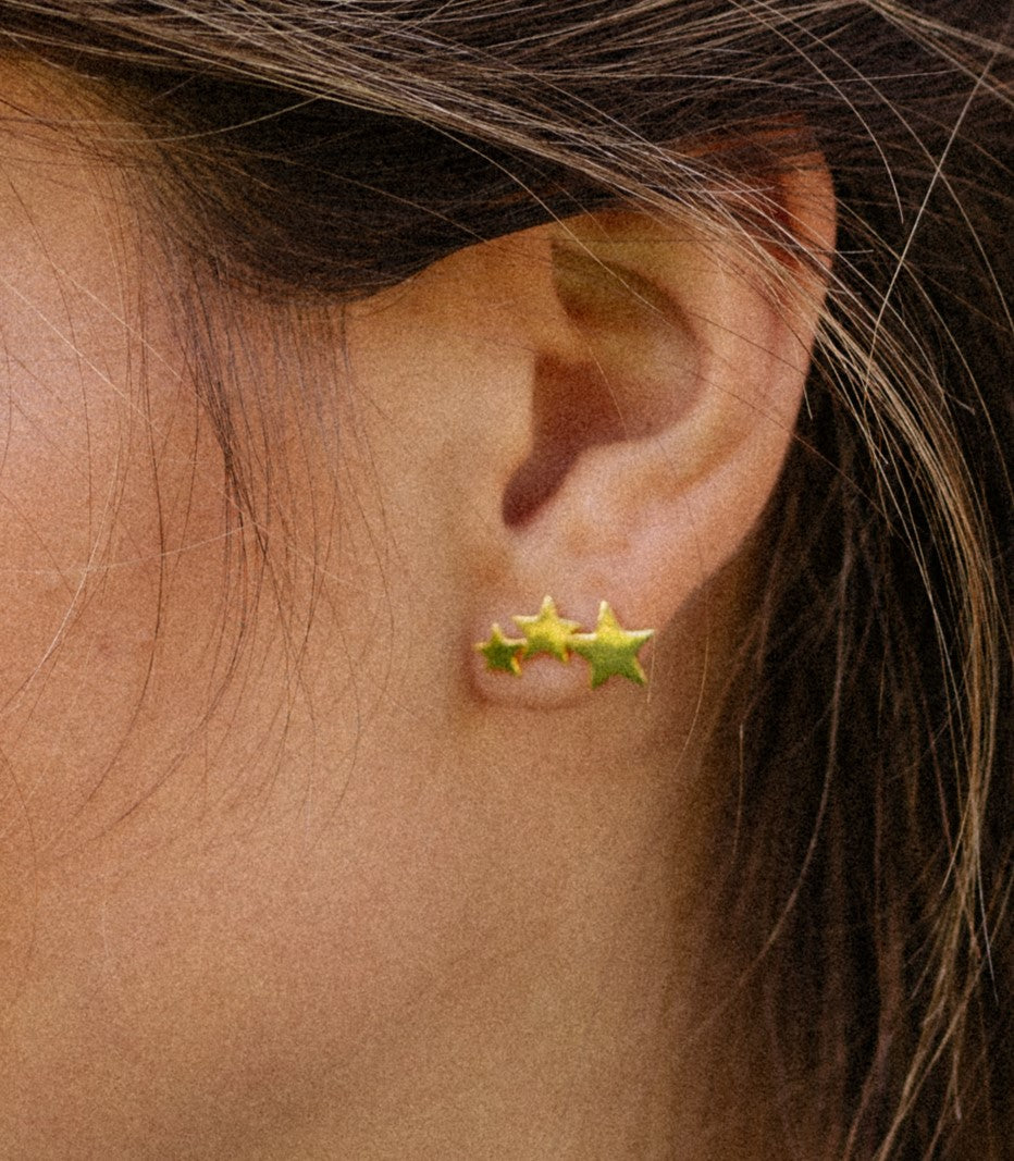Gold Vermeil Star earrings